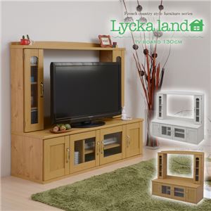 Lycka land 壁面収納テレビ台 ロータイプ130cm幅 FLL-0021-NA ナチュラル 商品画像