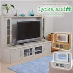 Lycka land 壁面収納テレビ台 ロータイプ160cm幅 FLL-0022-WH ホワイト