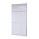 MEMORIA 本棚 棚板が1cmピッチで可動する 薄型扉付幅120.5cm 上置きセット ホワイト - 縮小画像2