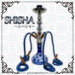 【水タバコ】シーシャ・HOOKAH（フーカー）/001/BLUE/73cm　※本体のみ