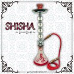 【水タバコ】シーシャ・HOOKAH（フーカー）/004/RED/67cm　※本体のみ