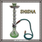 【水タバコ】シーシャ・HOOKAH（フーカー）/yms070/GREEN/67cm　※本体のみ
