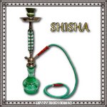 【水タバコ】シーシャ・HOOKAH（フーカー）/yms072/GREEN/68cm　※本体のみ