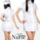 白衣の天使☆ナース服ダブルタイプ【看護服/ワンピース】 ホワイトMサイズ - 縮小画像1