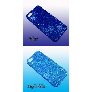 iphone5用★総ラメグリッターケース/アイフォン/スマートフォン/カバー青色