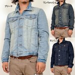 デニムジャケットGジャン ブリーチLサイズ