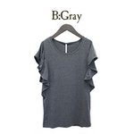 フレアフリル半袖Tシャツ＜2013春夏新作＞/グレー
