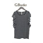 フレアフリル半袖Tシャツ＜2013春夏新作＞/ボーダー