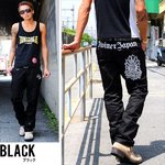 【DIVINER】バックマリア刺繍チノパンツ/ワークパンツ/バイカー/ブラックXXLサイズ