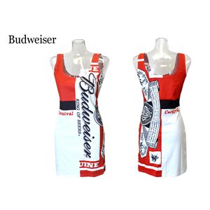 Budweiser　ニューバドガール クルーネックワンピース【ホワイトM】