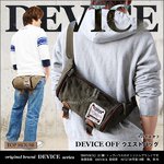 DEVICE OFF ウエストバッグ/カーキ