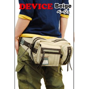 DEVICE マディソン 2P ヒップバッグ/ベージュ