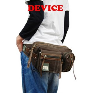 DEVICE マディソン 2P ヒップバッグ/ブラウン