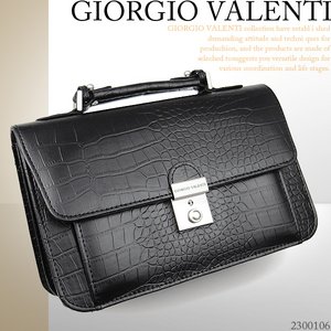 GIORGIO VALENTI　ジョルジオ バレンチ　マットクロコ型押しセカンド