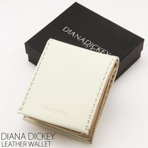 DIANA DICKEY 本革・2つ折り財布【ホワイト】