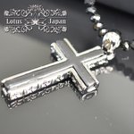 クロス×ブラックスピネル風ネックレス