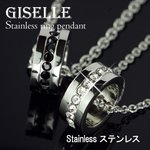 アレルギー：変色にも安心！ステンレス製ジュエリー ♪「C-LINE」 ペアネックレス！/メンズブラック