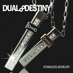 ステンレス製ジュエリー★czDIAMOND LINEペンダント/レディースピンクゴールド