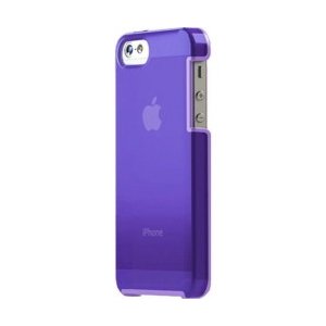 TUNESHELL RubberFrame for iPhone パープル(iPhone 5)ハードケース