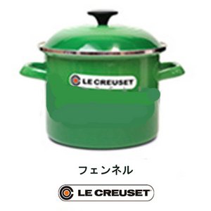 【ル・クルーゼ】　N4100-20 ストックポット ５．７Ｌ　全８色/フェンネル