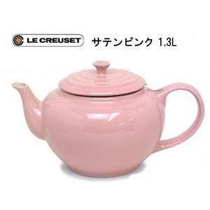 【ル・クルーゼ】　PG0302SS-10 ラージ ティーポット インフューザー付 １．３Ｌ/サテンピンク