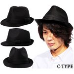レオパードヒョウ柄中折れハット帽子/Cタイプ
