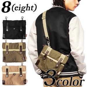 帆布工房厚手キャンバスショルダーバッグ/ブラック