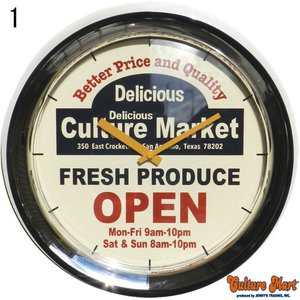 【ドーム型掛け時計☆全8柄に！日本製ムーブメント使用☆ウォールクロック★セットがお得】WALL CLOCK/1.クローム/OPEN