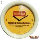 【ドーム型掛け時計☆全8柄に!日本製ムーブメント使用☆ウォールクロック★セットがお得】WALL CLOCK/5.アイボリー×イエロー