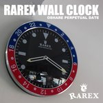 ラリックスウォールクロック【RAREX WALL CLOCK】/ブルーレッド