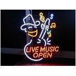 ネオンサイン【LIVE MUSIC OPEN】ライブ ミュージック オープン