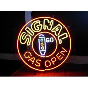 ネオンサイン【SIGNAL GAS OPEN】シグナル ガス オープン - 拡大画像