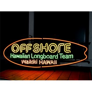 ネオンサイン【OFF SHORE LONGBOARD】オフショア (ロングボード)