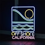 ネオンサイン【OFF SHORE CALIFORNIA】オフショア (カリフォルニア)