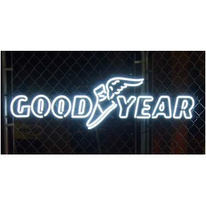 ディスプレイに最適！GOOD YEARのネオンサイン★NEON SIGN (GOOD YEAR)/Mサイズ - 拡大画像