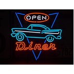 ネオンサイン【DINER OPEN】ダイナーオープン