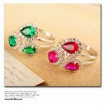 セレブ豪華即日発送〓ルビーコランダム16.5Ct〓シルバー925純銀リング/13サイズ