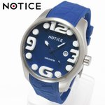 【NOTICE(ノーティス)】20気圧防水・カレンダー機能付3Dビッグフェイス腕時計【BOX・保証書付】