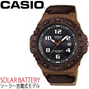 【CASIO(カシオ)】防水＆ソーラー充電式ビッグフェイス腕時計【BOX・保証書付】