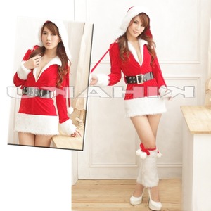 ボンボン付き帽子 サンタ衣装 クリスマス/コスプレ