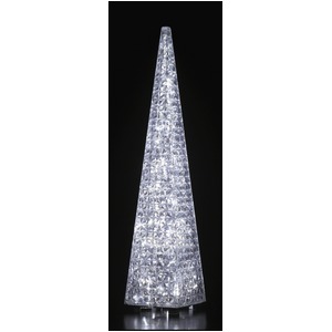 クリスマスツリー 90cm LEDステンドグラスモチーフツリー（ホワイト）