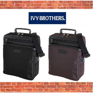 ビジネスバッグIVY-BROTHERS 使いやすい　タテ型　ショルダーバッグ/ブラック