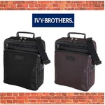 ビジネスバッグIVY-BROTHERS 使いやすい　タテ型　ショルダーバッグ/ブラウン