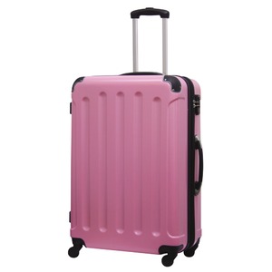 キャリーバッグ【Travel Gear】 TSAファスナー4輪スーツケース（エンボス加工タイプ）260Hサイズ/ライトピンク