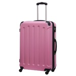 キャリーバッグ【Travel Gear】 TSAファスナー4輪スーツケース（エンボス加工タイプ）260Hサイズ/ライトピンク