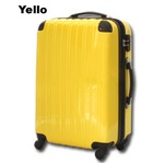 キャリーバッグ人気【Travel Gear】TSAファスナー4輪スーツケース/イエロー