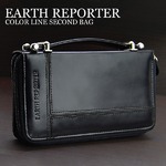 ミニセカンドバッグ【EARTH REPORTER】アースリポーター/ブラックライン