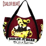 エコバッグかわいいエコバッグの姉妹品◆ミニトートバッグ/【SAILOR BEAR】