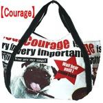 おしゃれエコバッグの姉妹品◆ミニトートバッグ/【Courage】