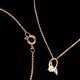 ジュエリー仕立て“ネックレス＆ピアスセット”PinkGold アシンメトリー0.20ct★2段階調整式アジャスター - 縮小画像3